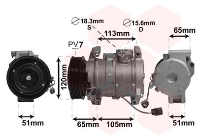 VAN WEZEL Kompressor,kliimaseade 2500K289